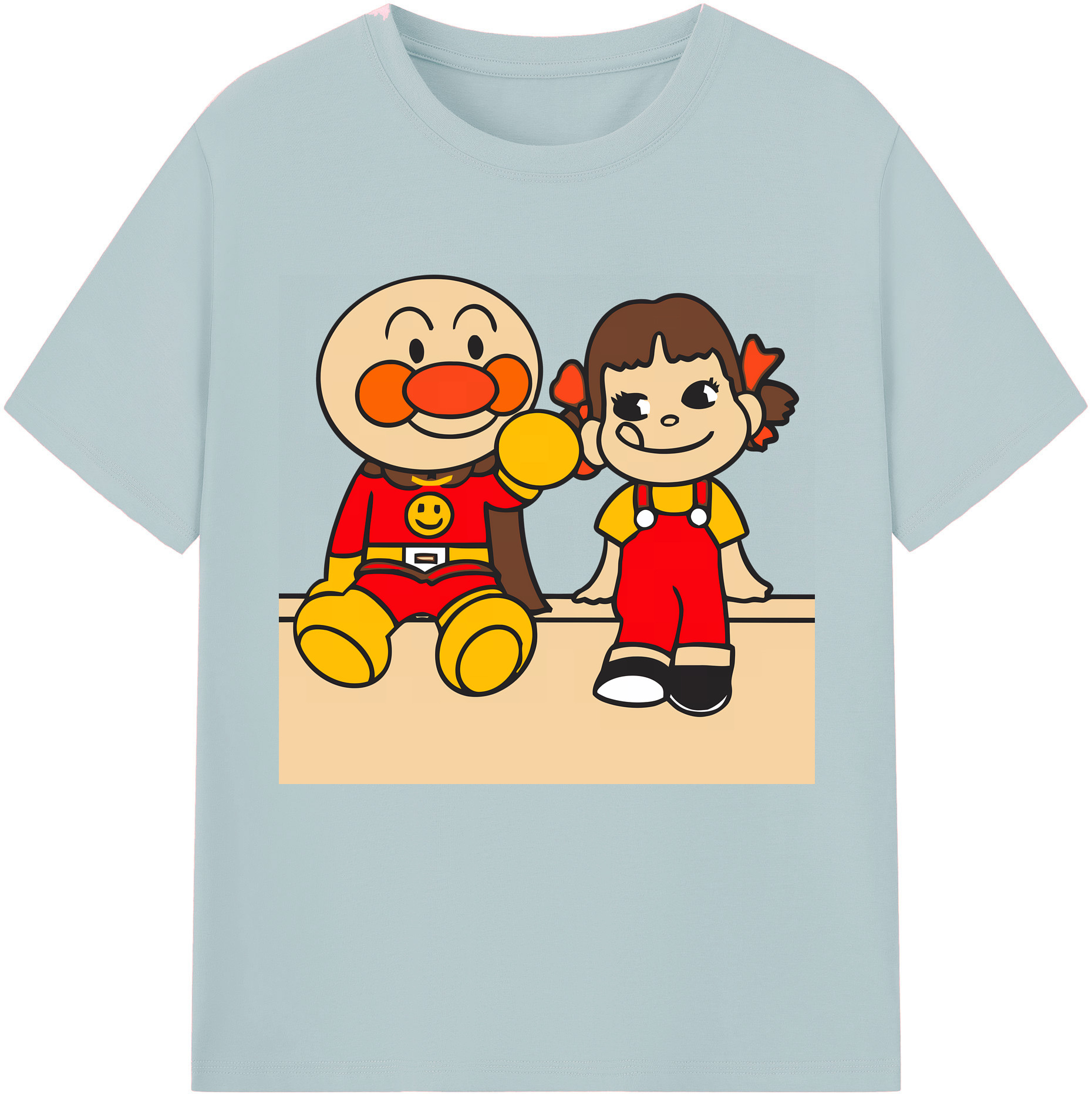 （画像用） アンパンマン Anpanman 綿100％半袖Tシャツ（フロントプリント）
